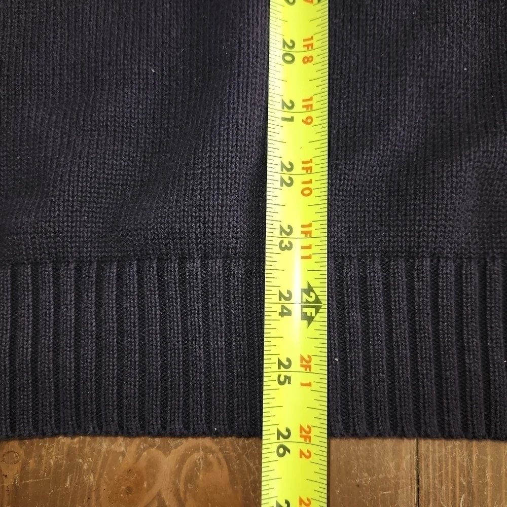LIZ CLAIBORNE 100% Cotton Navy Argyle Sweater Men's Size XL Navy Blue Pullover